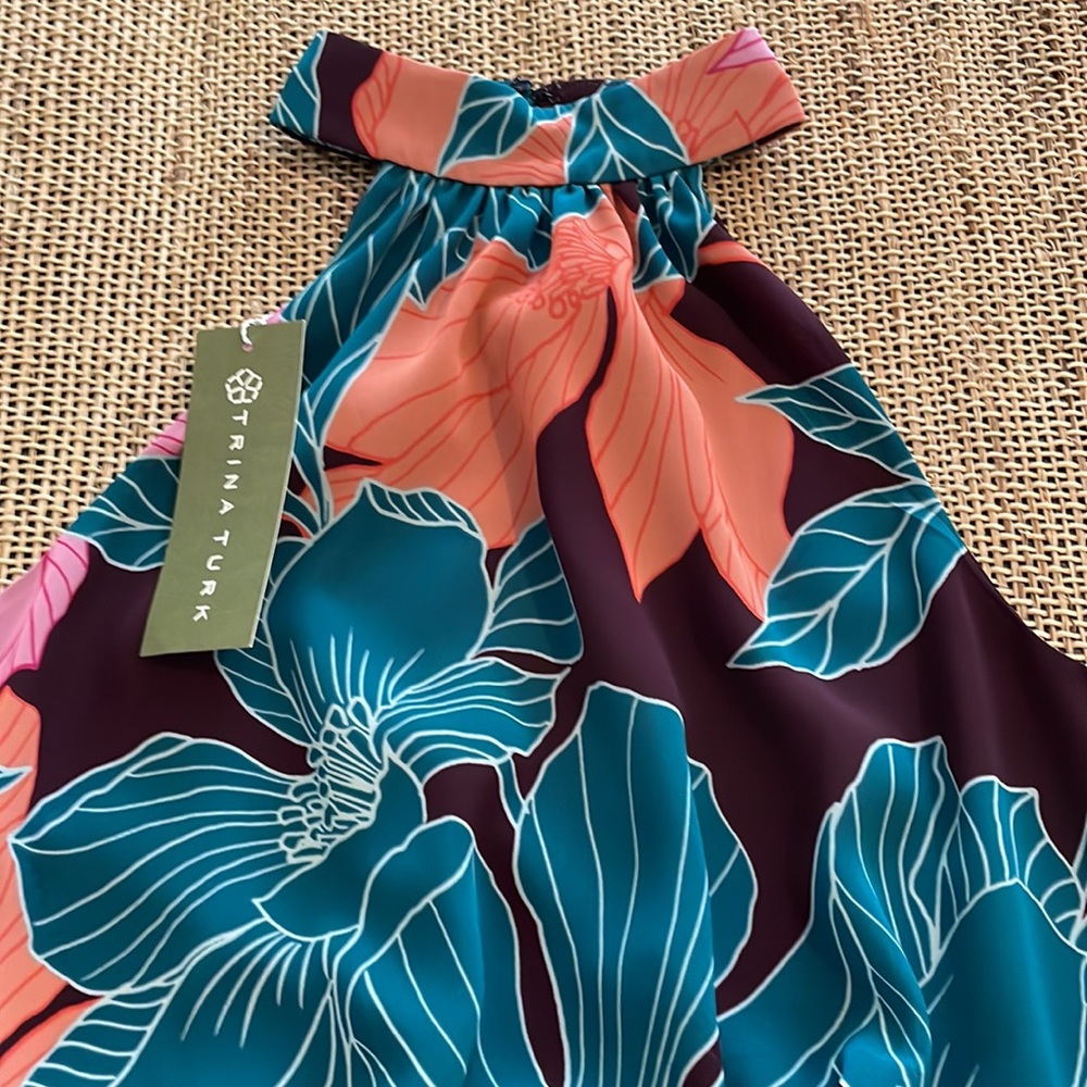TRINA TURK Sunglasses Tiered Sleeveless Maxi Dress Size XS, NWT - Picture 9 of 15